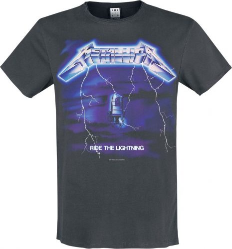 Metallica Amplified Collection - Ride The Lightning Tričko charcoal