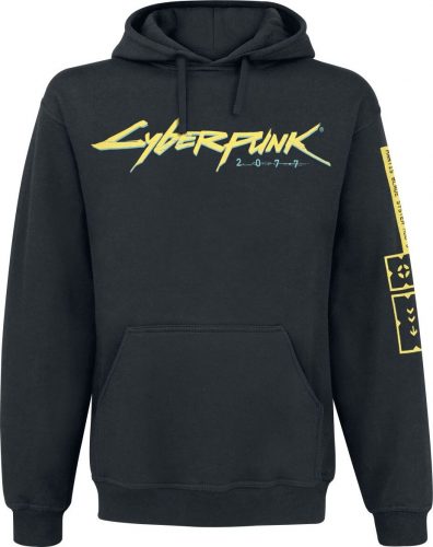 Cyberpunk 2077 Logo Mikina s kapucí černá