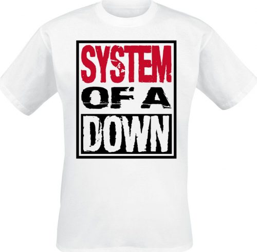 System Of A Down Triple Stack Box Tričko bílá