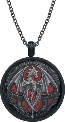 Gothicana by EMP Gothicana x Anne Stokes - Dragon Doming Necklace Náhrdelník - řetízek černá