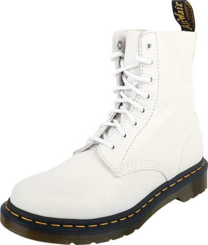 Dr. Martens Cižmy s osemradovým šnurovaním 1460 Pascal Optical White Virginia boty bílá