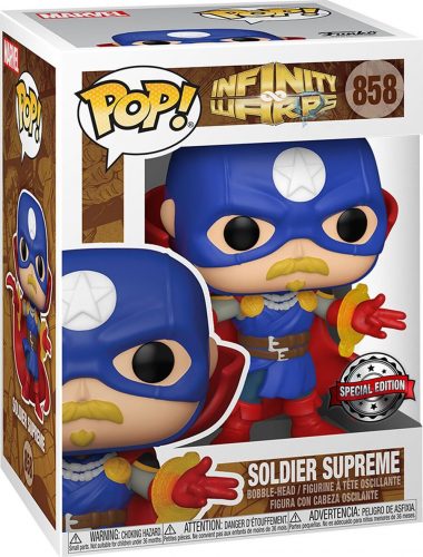 Marvel Infinity Warps - Soldier Supreme (Glow In The Dark) Vinyl Figur 858 Sberatelská postava standard