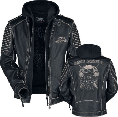 Amon Amarth EMP Signature Collection Kožená bunda černá