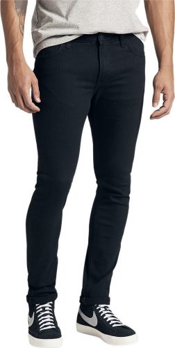 Džíny Lee Malone Skinny Fit Black Rinse Džíny černá