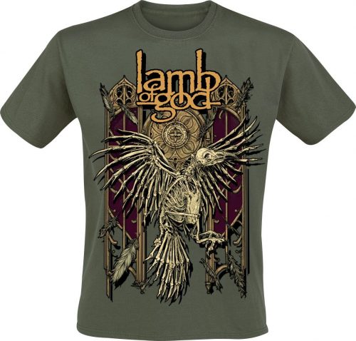 Lamb Of God Crow Tričko khaki