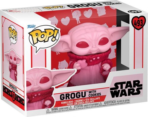 Star Wars Grogu with Cookies (Valentines Day) Vinyl Figur 493 Sberatelská postava standard