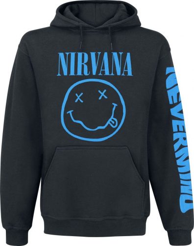 Nirvana Nevermind Smile Mikina s kapucí černá