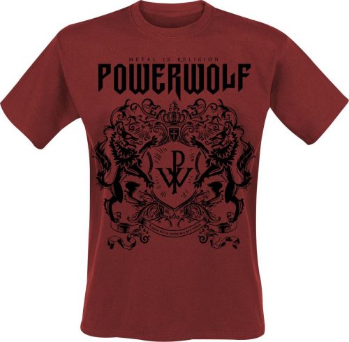 Powerwolf Logo (red) Tričko červená