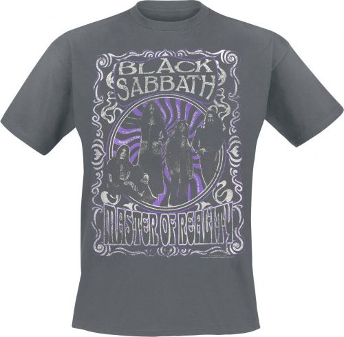 Black Sabbath Master Of Reality Vintage Tričko charcoal