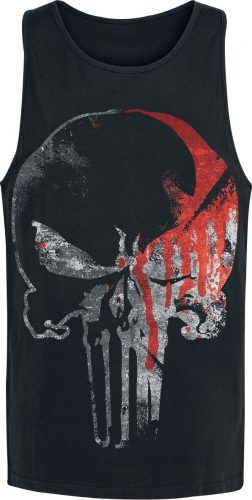 The Punisher Skull Tank top černá