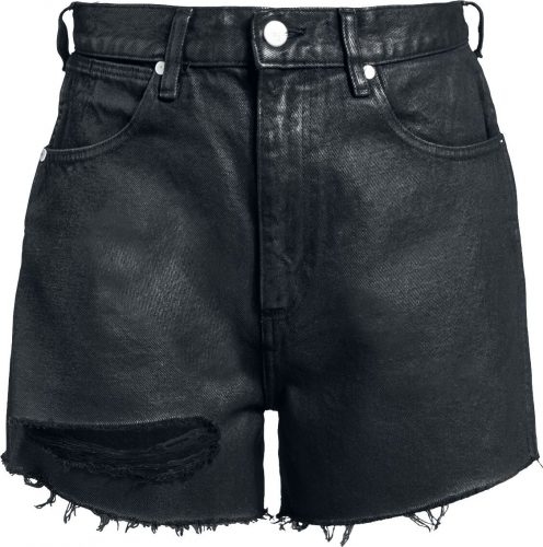 Wrangler Fender High Rise Festival Short - Coated Dámské kraťasy - Hotpants černá