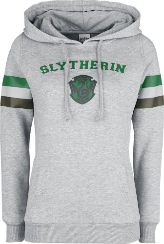 Harry Potter Slytherin - College Stripes Dámská mikina s kapucí prošedivelá