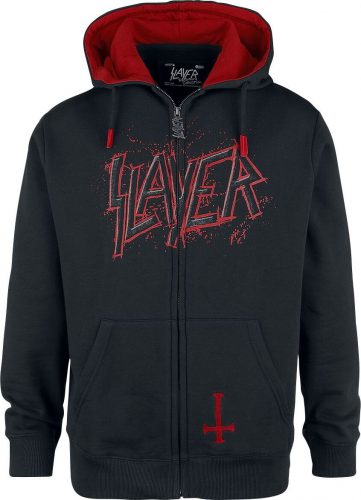 Slayer EMP Signature Collection Mikina s kapucí na zip cerná/cervená