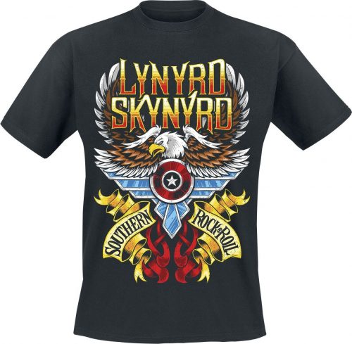 Lynyrd Skynyrd Southern Rock & Roll Tričko černá