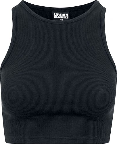 Urban Classics Ladies Cropped Rib Top Dámský top černá