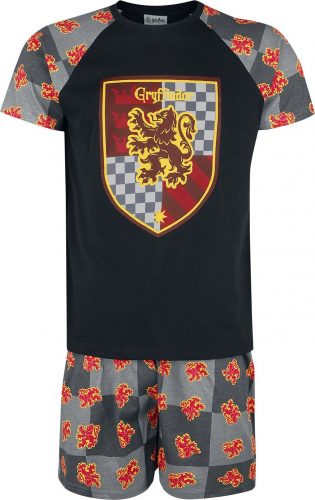 Harry Potter Gryffindor - Crest pyžama cerná/šedá