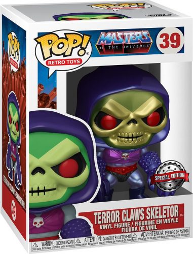 Masters Of The Universe Vinylová figurka č. 38 Terror Claws Skeletor (metalická) Sberatelská postava standard