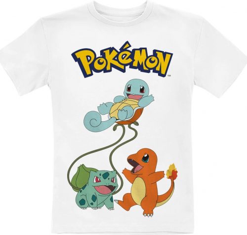 Pokémon Kids - Original Trio detské tricko bílá