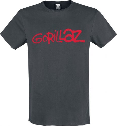 Gorillaz Amplified Collection - Logo Tričko charcoal