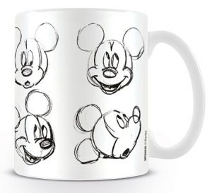 Mickey & Minnie Mouse Sketch Faces Hrnek standard