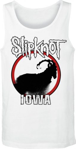 Slipknot Iowa Goat Silhouette Tank top bílá