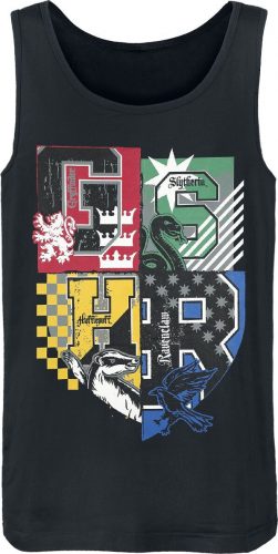 Harry Potter Four Houses Tank top černá