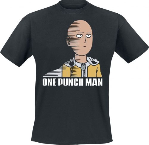 One Punch Man Saitama Fun Tričko černá