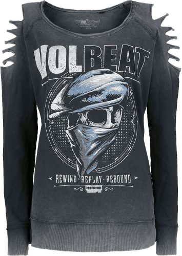 Volbeat Bandana Skull Dámská mikina šedá