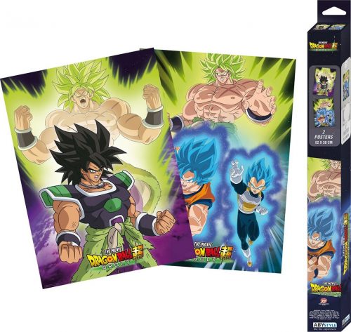 Dragon Ball Sada 2 ks plakátů Super - Broly - Chibi Design plakát vícebarevný