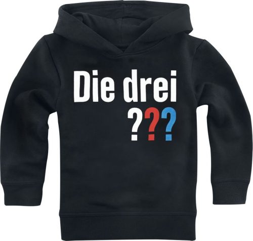 Die Drei ??? Kids - Die Drei ??? detská mikina s kapucí černá