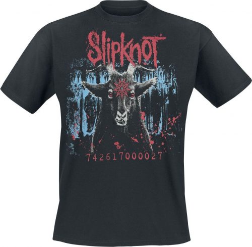 Slipknot Goat Splatter Paint Tričko černá