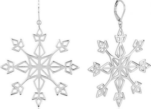 Frozen Disney by Couture Kingdom - Large Statement Style Snowflake sada náušnic stríbrná