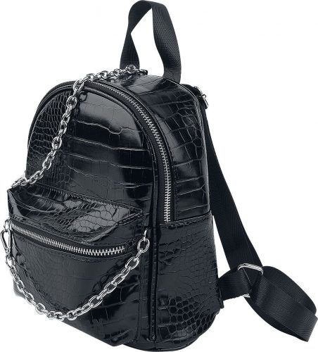 Urban Classics Croco Synthetic Leather Backpack Batoh černá