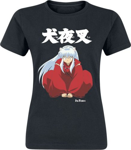 InuYasha Crouching Dámské tričko černá