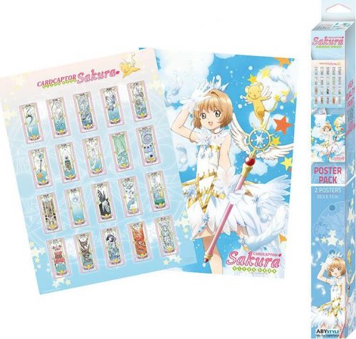 Cardcaptor Sakura Sada 2 plakátů Artworks - Chibi Design plakát vícebarevný