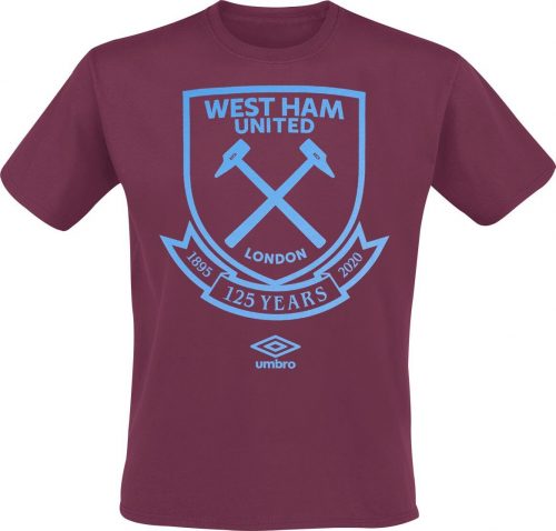 West Ham United Tričko Umbro 125 s velkým logem Tričko tmavě červená