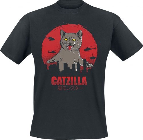 Catzilla Tričko černá