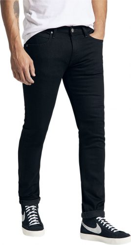 Džíny Lee Luke Slim Tapered Fit Clean Black Džíny černá