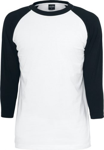 Urban Classics Contrast 3/4 Sleeve Raglan Tee Tričko s dlouhým rukávem bílá/cerná