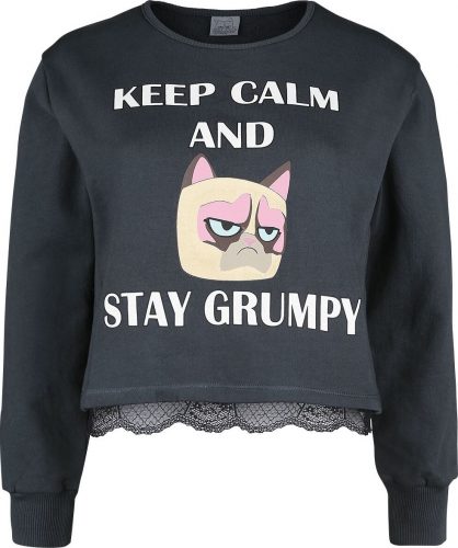 Grumpy Cat Keep Calm And Stay Grumpy Dámská mikina prošedivelá