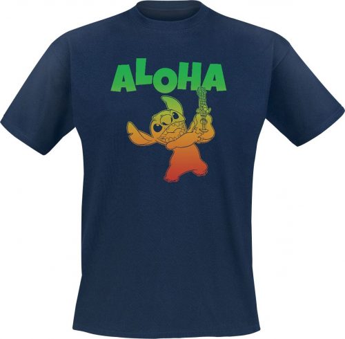 Disney Lilo And Stitch - Stitch Aloha Tričko námořnická modrá