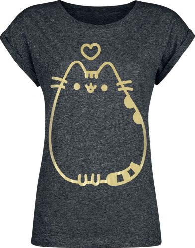 Pusheen Golden Pusheen Dámské tričko charcoal