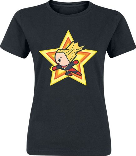 Captain Marvel Kawaii Dámské tričko černá