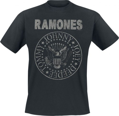 Ramones Hey Ho Let's Go - Vintage Tričko černá