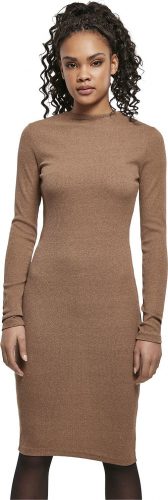 Urban Classics Ladies Rib Dress Šaty khaki