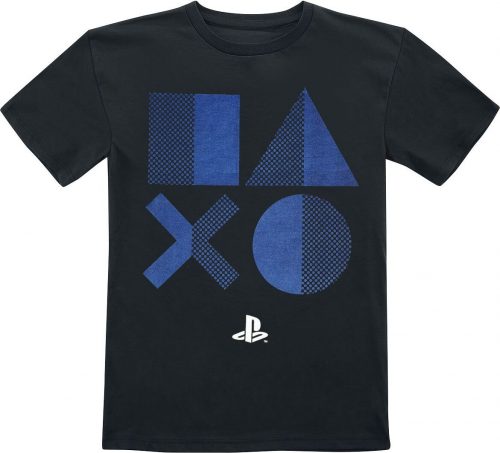 Playstation Kids - Halftone Shapes detské tricko černá