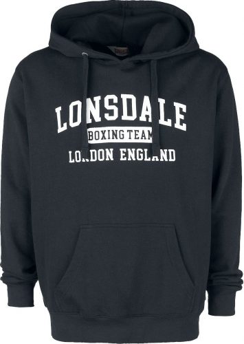 Lonsdale London SMERLIE Mikina s kapucí černá