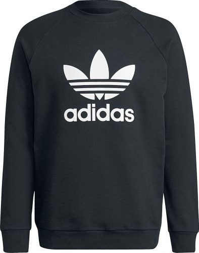 Adidas Trefoil Crew Mikina cerná/bílá