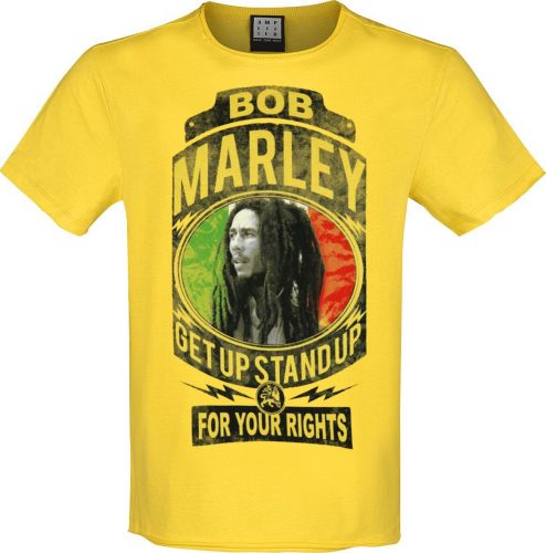 Bob Marley Amplified Collection - Fight For Your Rights Tričko žlutá