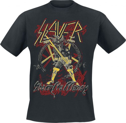 Slayer Three Color Show No Mercy Tričko černá